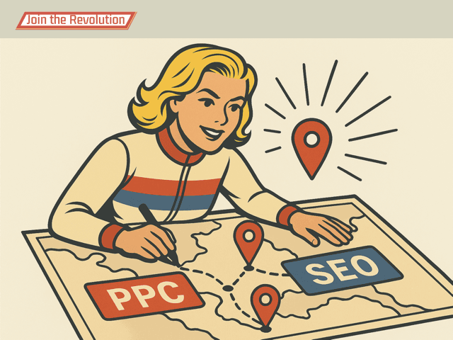 PPC reporting and SEO strategy - Dealership marketer connecting paid and organic data to improve ad relevance and content engagement.